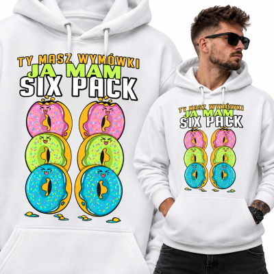 BLUZA Z KAPTUREM NA SIŁOWNIĘ  SIXPACK